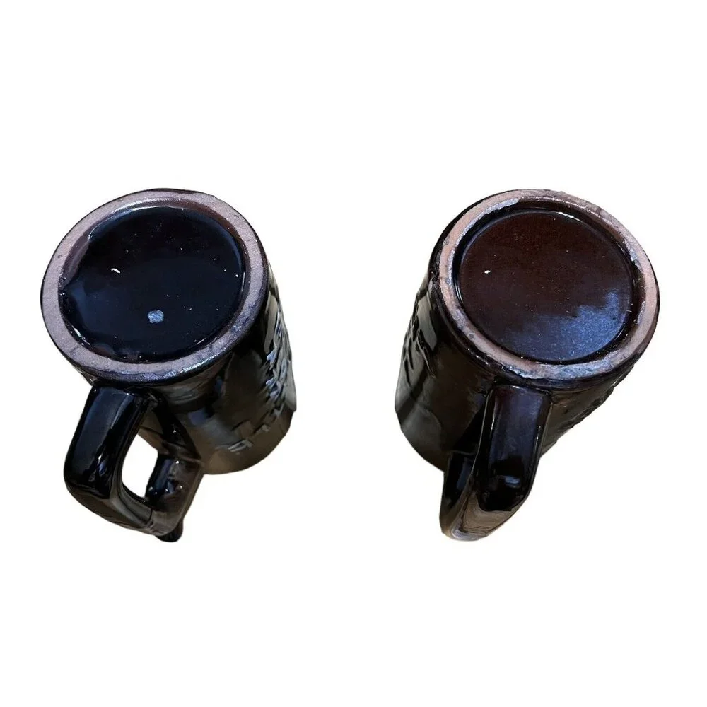 2 Vintage Whistle for Your‎ Beer Mug Wet Your Whistle  Art Pottery Nice